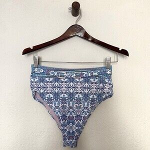 Nanette Lepore Blue Pink Iris Bikini Bottom